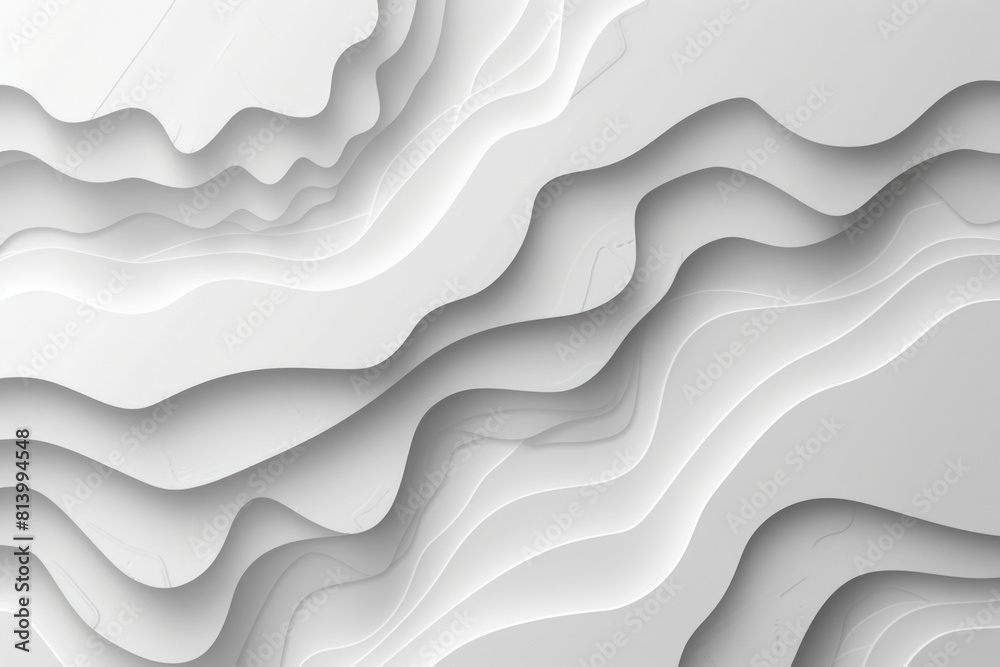 Poster A simple white background with subtle wavy lines. Perfect for various design projects