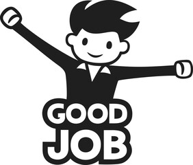 Good job message symbol