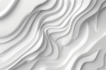 Obraz premium A white background with elegant wavy lines, suitable for various design projects