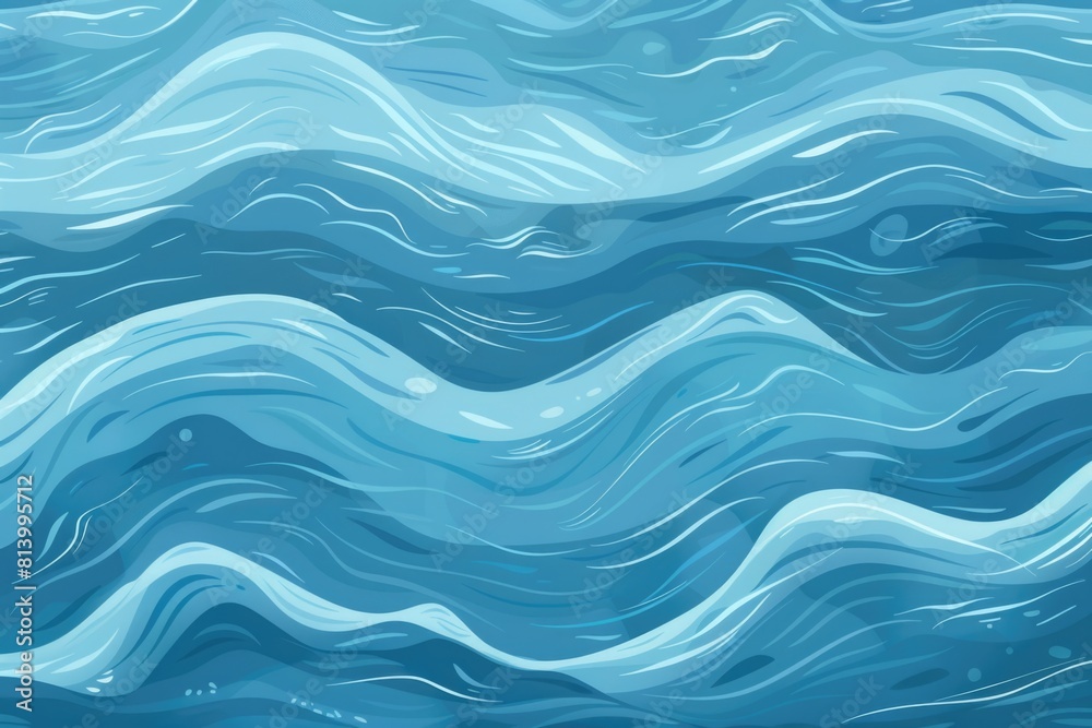 Aufkleber a beautiful view of the blue ocean waves. suitable for various projects