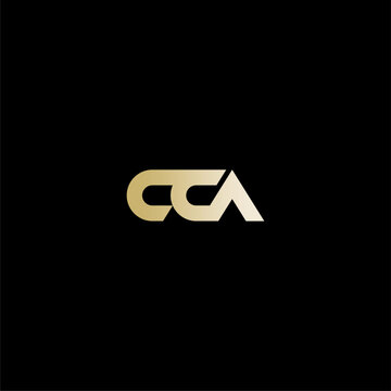 Monogram Letter CCA logo concept vector icon