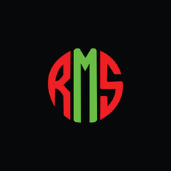 RMS Letter Initial Logo Design Template Vector Illustration