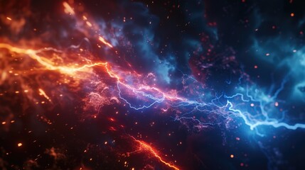 A striking image of a lightning bolt in the sky, perfect for illustrating power and nature's force