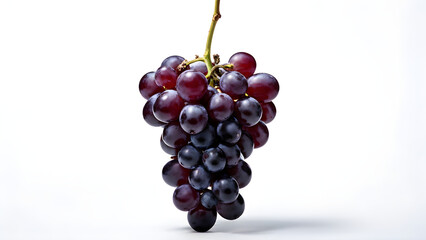 Fototapeta premium Purple grapes isolated on white background 