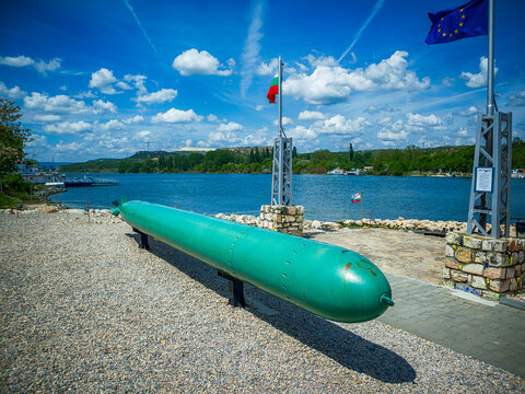 The Museum of Glass and Submarine &ldquo;Slava&rdquo; (which means &ldquo;glory&rdquo; in Bulgarian) in Beloslav near Varna, Bulgaria. 