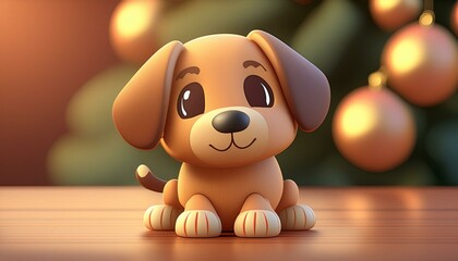 Cachorro 3d Kawaii