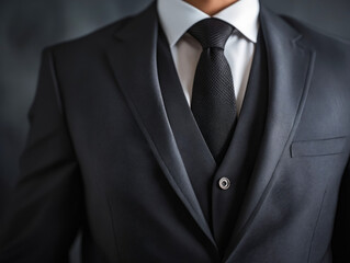 A man in a suit and tie. - Powered by Adobe
