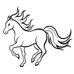 horse silhouette illustration