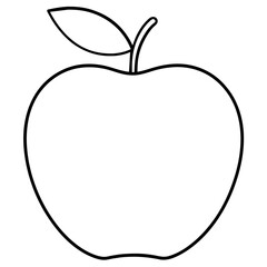 red apple isolated on white