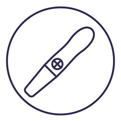 pregnancy test line icon