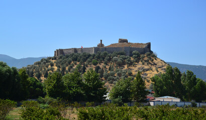 Obraz premium Selcuk Castle, located in Izmir, Turkey, was built by the Byzantines.