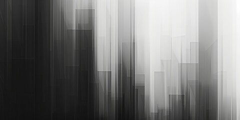 Abstract Black and White Gradient: Vertical Transition from Black to White with Smooth, Rippling Textures, Ideal for Modern Backgrounds and Wallpapers