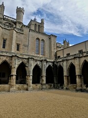 Béziers, May 2024: Visit the magnificent city of Béziers in Occitanie. Street photos - View of Saint-Nazaire and Saint-Celsus cathedrals