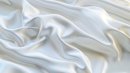 Obraz premium 3D Illustration wave silk background with twisted relaxing colorful curves