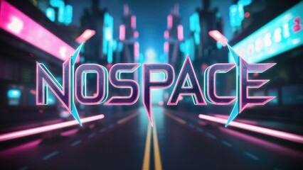Neon 3D image of nospace