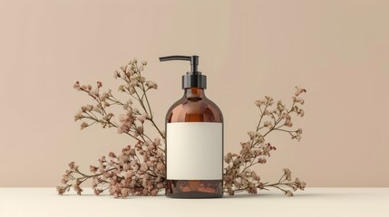 Shampoo bottle mockup. You get to make it your own by tweaking the label design.