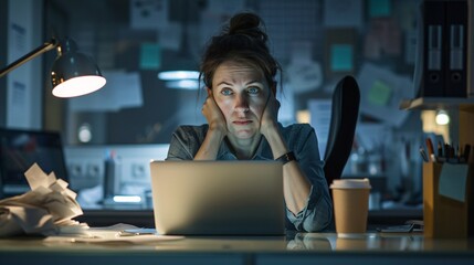 A grim testament to the heavy toll of overwork, her slumped posture and vacant stare speak volumes about modern occupational hazards.