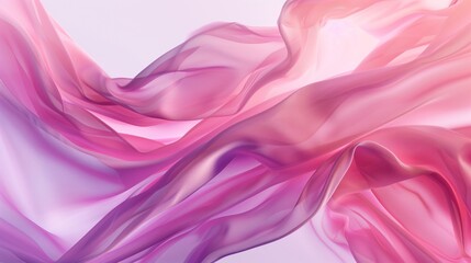 Obraz premium 3D gradient purple pink soft silk satin shiny fashion luxury background with gradient for web advertising branding