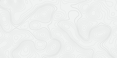 Fototapeta premium Abstract wavy topographic map. Abstract wavy and curved lines background. Abstract geometric topographic contour map background.
