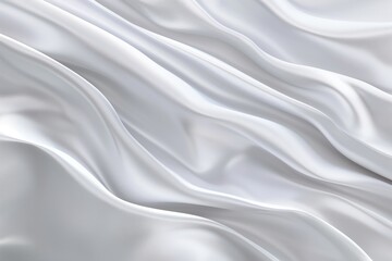 Obraz premium 3D fashion modern white elegant silk background with relaxing curves