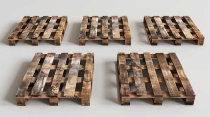 Expertly crafted wooden pallets for versatile use.