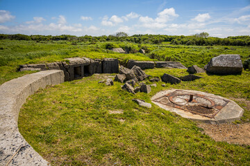 La Pointe du Hoc, site du débarquement de Normandie à Cricqueville-en-Bessin