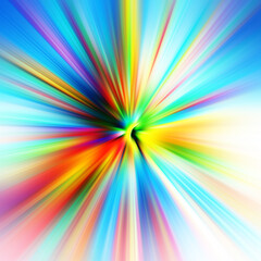 Obraz premium Colorful zoom motion effect. Abstract background. Color lines. Colored texture backdrop and banner. Multi color gradient pattern and textured wallpaper.