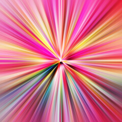 Fototapeta premium Colorful zoom motion effect. Abstract background. Color lines. Colored texture backdrop and banner. Multi color gradient pattern and textured wallpaper.