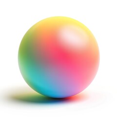 A colorful sphere with a gradient effect