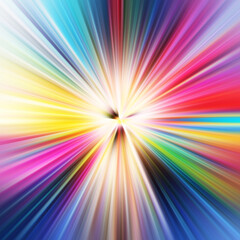 Fototapeta premium Colorful zoom motion effect. Abstract background. Color lines. Colored texture backdrop and banner. Multi color gradient pattern and textured wallpaper.