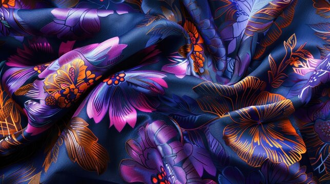 A distinctive blend of digital and traditional design elements for textile printing