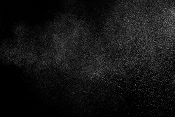 Grunge black and white texture background. Dark textured pattern. Abstract dust overlay. Light powder explosion.		