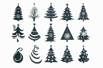 Obraz premium Christmas Tree vector For Print, Christmas Tree vector Clipart, Christmas Tree vector Illustration