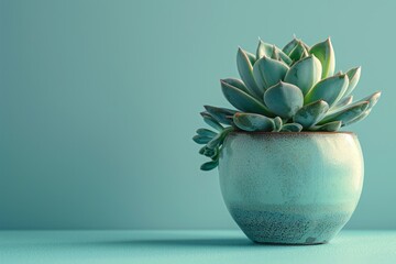 succulent plant in pot on table