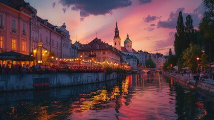 The Ljubljana Festival in Slovenia an annual event celebrating classical music opera and ballet along with contemporary arts in the historic city center offering a rich program that attracts cultural