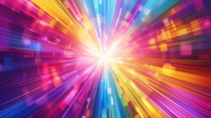 Vibrant abstract light explosion