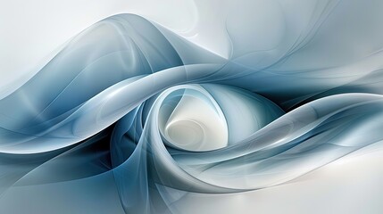 blue abstract digital art, where sophisticated shapes seamlessly blend and morph into captivating forms.