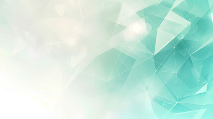Abstract blue and green polygonal background.