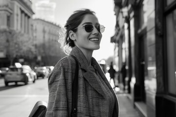 Fototapeta premium Woman wearing sunglasses