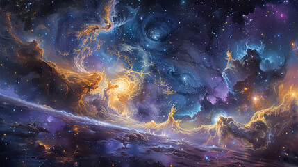 Cosmic Canvas Exploring the Galactic Odyssey