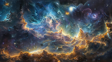 Cosmic Canvas Exploring the Galactic Odyssey