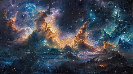 Cosmic Canvas Exploring the Galactic Odyssey