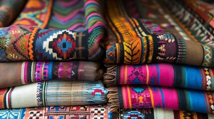 colorful scarves for sale in the market
