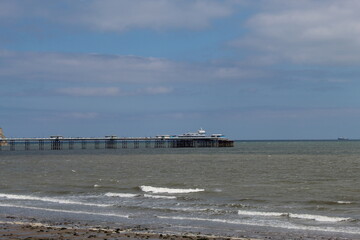 The beautiful Llandudno seafront in North Wales. Llandudno is home to the Great Orme