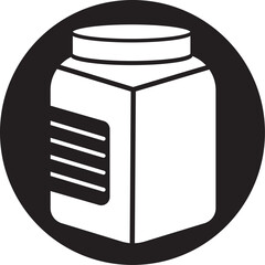 Drugs, medical, medicine bottle icon