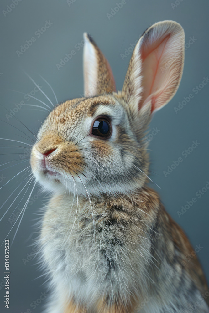 Poster a rabbit with enhanced digestive capabilities, able to break down and compost organic waste efficien