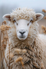 Sheep with wool that changes density and color based on temperature, providing optimal comfort,