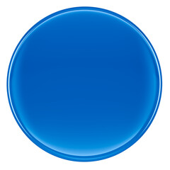 Orange Rounded shape in 3d render with transparent background