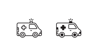 Ambulance icon design with white background stock illustration © Graphicsmine