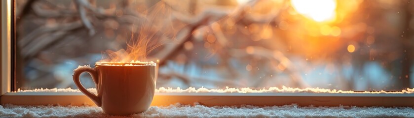 Warm morning coffee, where thoughts and dreams awaken
